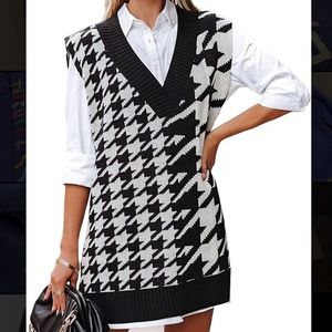 Houndstooth Vest (no brand)
